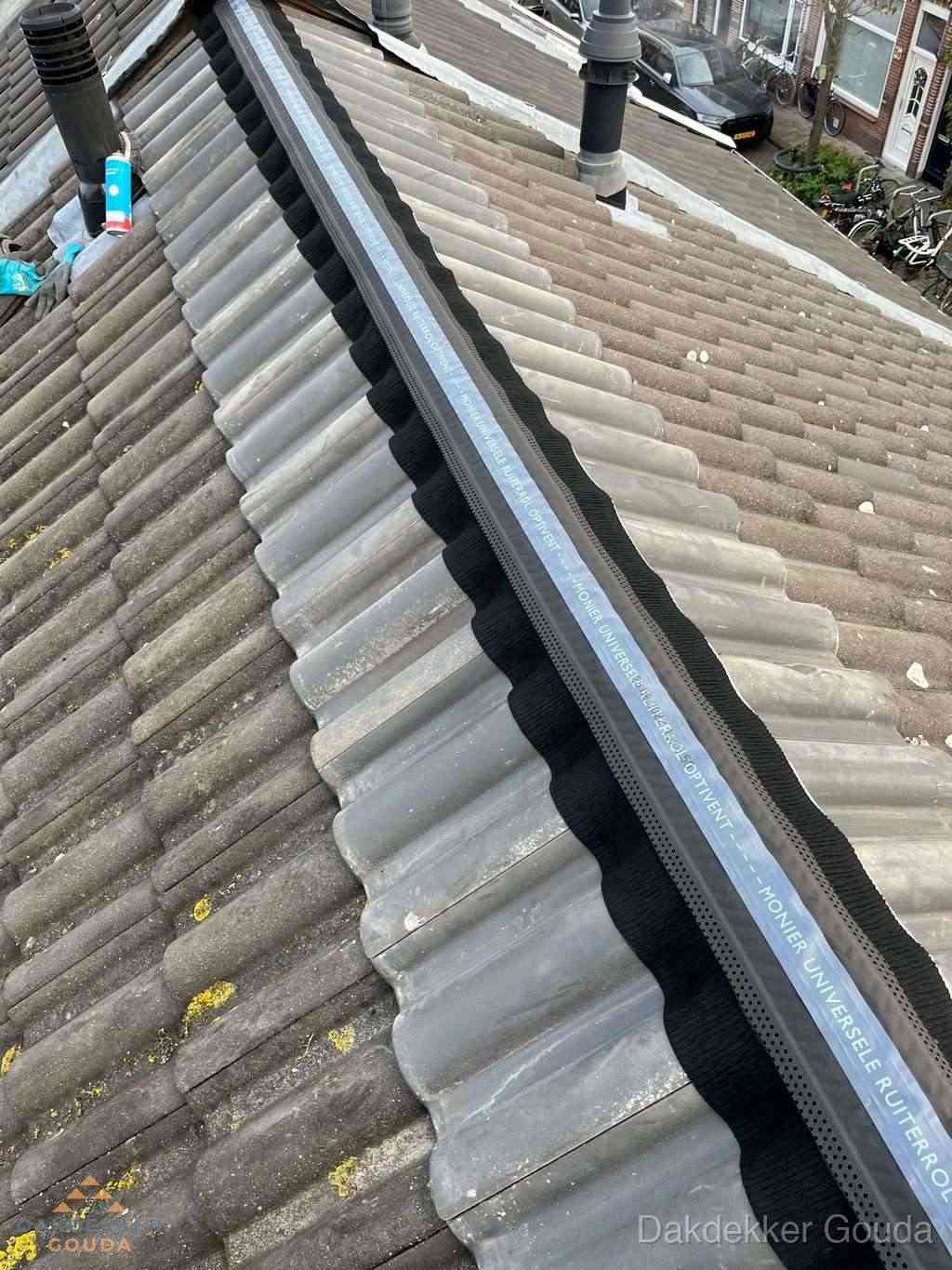 Dakrenovatie plat dak met bitumen dakbedekking in Gouda